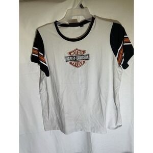 Harley Davidson XXL Women's Tshirt‎ With Bling Excellent Used Condition